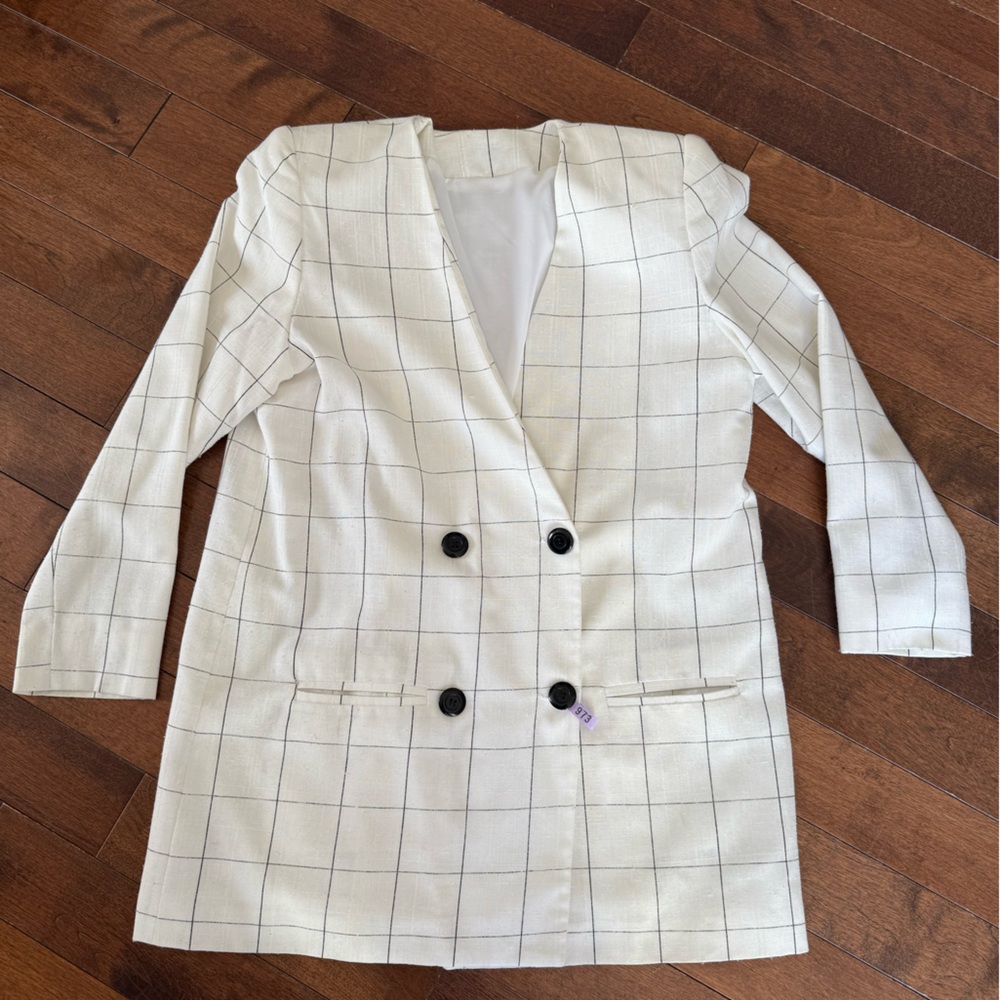 Vintage double breasted boxy blazer